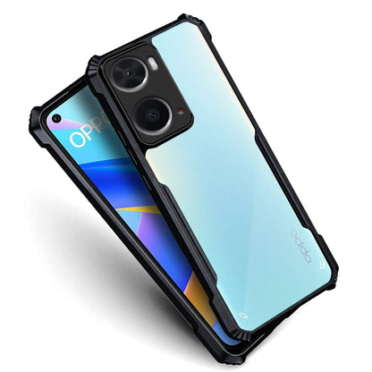 VAKIBO Super Premium Black Border Transparent Case With Corner Protection & Camera Protection Suitable for Oppo A76