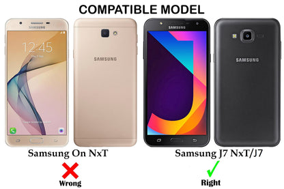 VAKIBO Super Premium Black Border Transparent Case With Corner Protection & Camera Protection Suitable for Samsung Galaxy J7