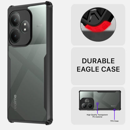 VAKIBO Super Premium Black Border Transparent Case With Corner Protection & Camera Protection Suitable for Realme GT6