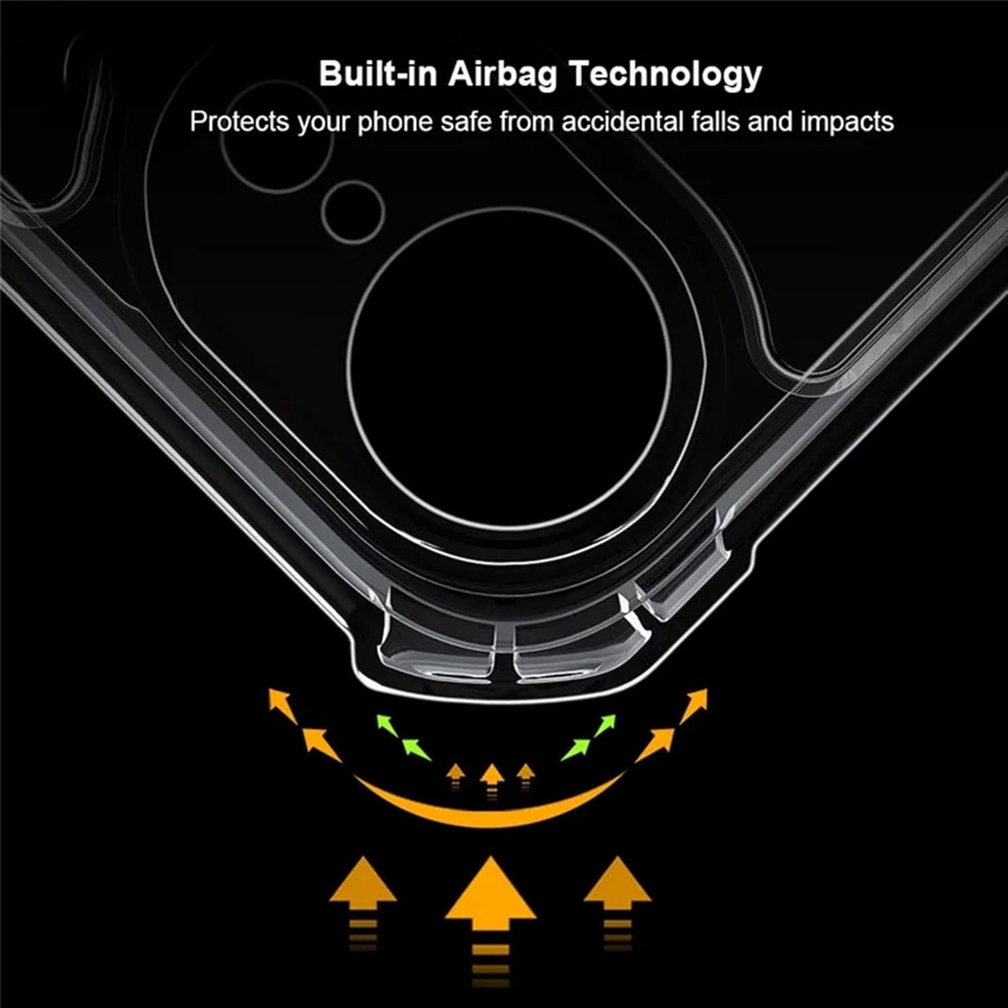 VAKIBO Best Selling Black and Transparent Coloured Made With Soft TPU and Acrylic Back Cover Case With 4 Corner and Camera Protection Suitable for iPhone 16E