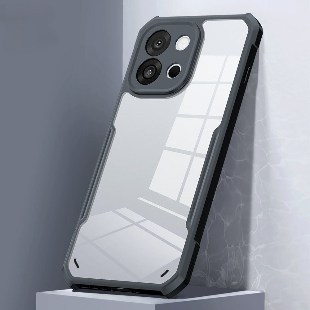 VAKIBO Best Selling Black and Transparent Coloured Made With Soft TPU and Acrylic Back Cover Case With 4 Corner and Camera Protection Suitable for OnePlus 13S