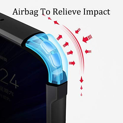 VAKIBO Best Selling Black and Transparent Coloured Made With Soft TPU and Acrylic Back Cover Case With 4 Corner and Camera Protection Suitable for Mi Redmi 8A