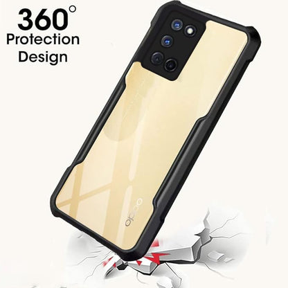 VAKIBO Super Premium Black Border Transparent Case With Corner Protection & Camera Protection Suitable for Oppo A52