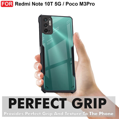 VAKIBO Super Premium Black Border Transparent Case With Corner Protection & Camera Protection Suitable for Mi Redmi Note 10T 5G
