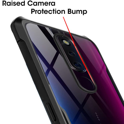 VAKIBO Super Premium Black Border Transparent Case With Corner Protection & Camera Protection Suitable for Oppo A9