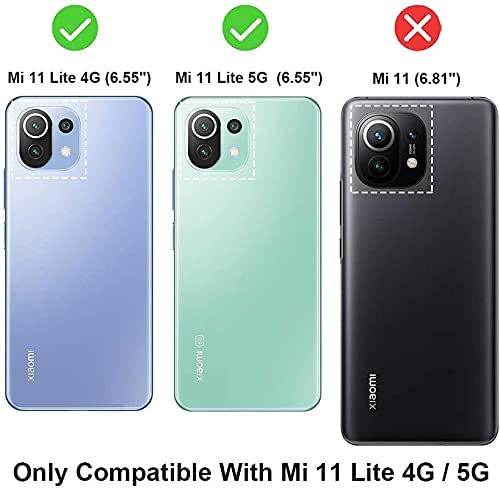 VAKIBO Super Premium Black Border Transparent Case With Corner Protection & Camera Protection Suitable for Mi 11 Lite