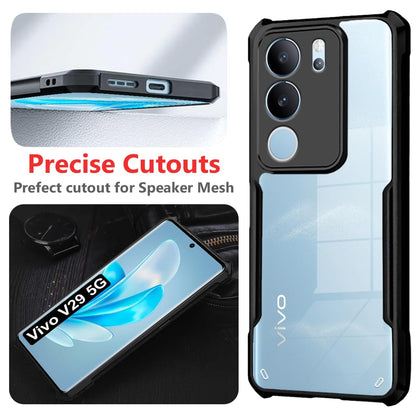 VAKIBO Super Premium Black Border Transparent Case With Corner Protection & Camera Protection Suitable for Vivo S17 Pro