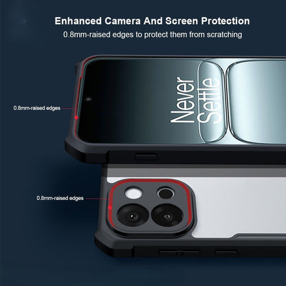 VAKIBO Best Selling Black and Transparent Coloured Made With Soft TPU and Acrylic Back Cover Case With 4 Corner and Camera Protection Suitable for OnePlus 13S