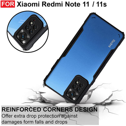 VAKIBO Super Premium Black Border Transparent Case With Corner Protection & Camera Protection Suitable for Mi Redmi Note 11s