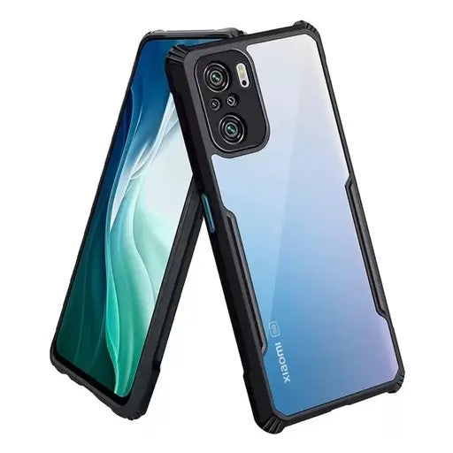 VAKIBO Super Premium Black Border Transparent Case With Corner Protection & Camera Protection Suitable for Mi 11X Pro