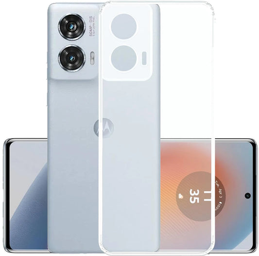 VAKIBO Premium Clear 1.5MM Thick Transparent Soft TPU Rubber Back Cover Case With Camera Protection Suitable for Moto G34