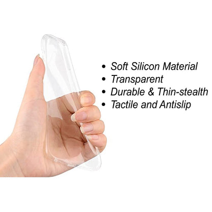 VAKIBO Super Premium Soft TPU Transparent Case With Dustplug,Side Grip,Corner Protection,lanyard Cuts,Camera Protection Suitable for Samsung A7 2018 /A750