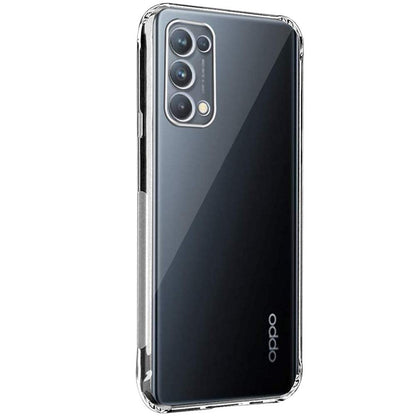 VAKIBO Super Premium Black Border Transparent Case With Corner Protection & Camera Protection Suitable for Oppo Reno 5 Pro
