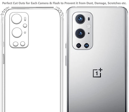 VAKIBO Premium Clear 1.5MM Thick Transparent Soft TPU Rubber Back Cover Case With Camera Protection Suitable for OnePlus 9 Pro