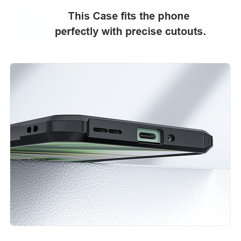 VAKIBO Best Selling Black and Transparent Coloured Made With Soft TPU and Acrylic Back Cover Case With 4 Corner and Camera Protection Suitable for Vivo Y300