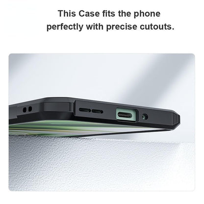 VAKIBO Best Selling Black and Transparent Coloured Made With Soft TPU and Acrylic Back Cover Case With 4 Corner and Camera Protection Suitable for Vivo Y300