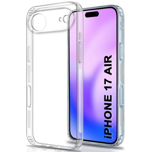 VAKIBO Premium Clear 1.5MM Thick Transparent Soft TPU Rubber Back Cover Case With Camera Protection Suitable for iPhone 17 Air