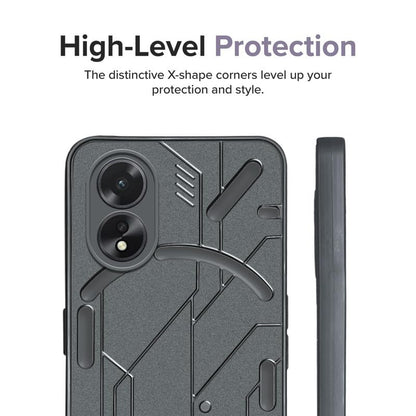 VAKIBO Black Coloured Back Cover Case Suitable for Oppo A18