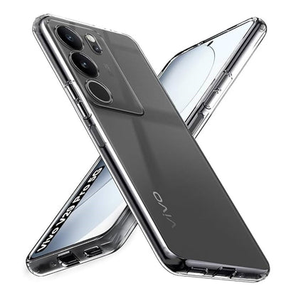 VAKIBO Premium Clear 2MM Thick Transparent Soft TPU Rubber Back Cover Case With Camera Protection Suitable for Vivo S17 Pro