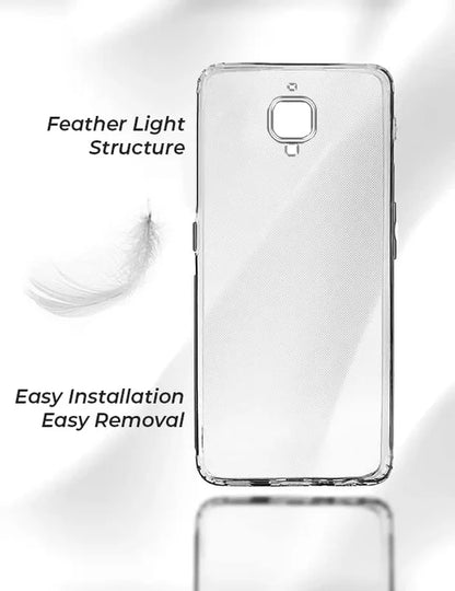 VAKIBO Premium Clear 1.5MM Thick Transparent Soft TPU Rubber Back Cover Case With Camera Protection Suitable for OnePlus 3