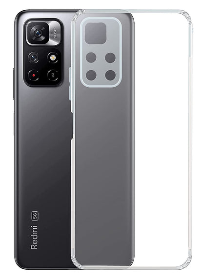 VAKIBO Premium Clear 1.5MM Thick Transparent Soft TPU Rubber Back Cover Case With Camera Protection Suitable for Mi Redmi Note 11T