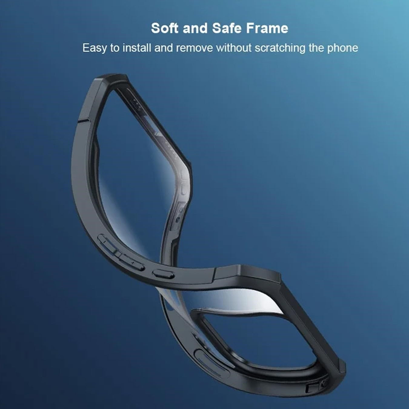 VAKIBO Best Selling Black and Transparent Coloured Made With Soft TPU and Acrylic Back Cover Case With 4 Corner and Camera Protection Suitable for iPhone 16