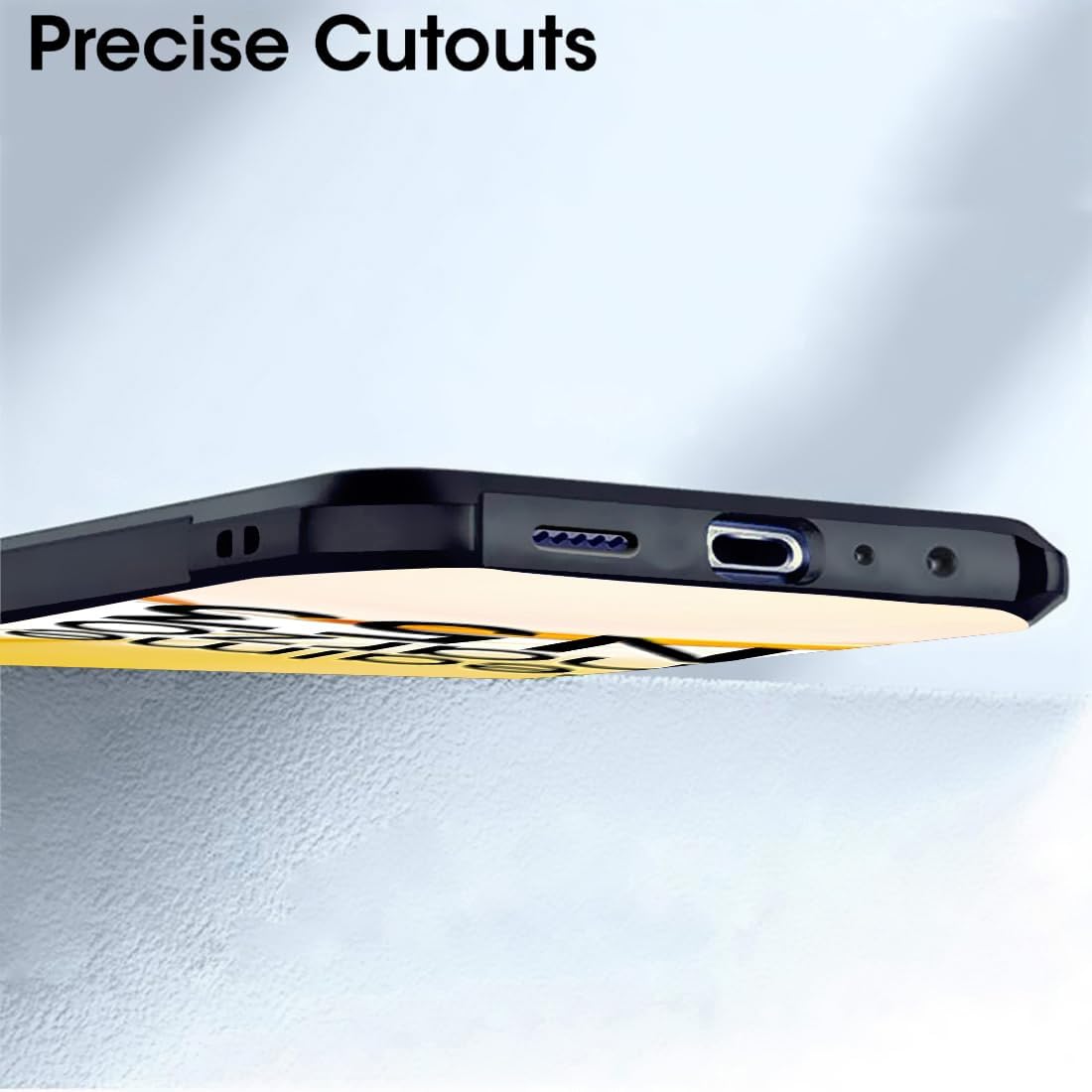 VAKIBO Best Selling Black and Transparent Coloured Made With Soft TPU and Acrylic Back Cover Case With 4 Corner and Camera Protection Suitable for Realme C63 4G