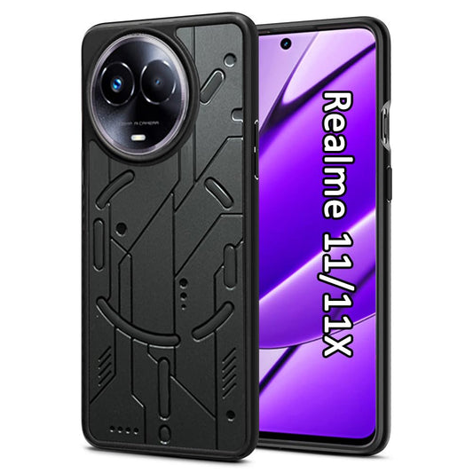 VAKIBO Black Coloured Back Cover Case Suitable for Realme 11