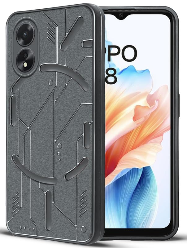 VAKIBO Black Coloured Back Cover Case Suitable for Oppo A38