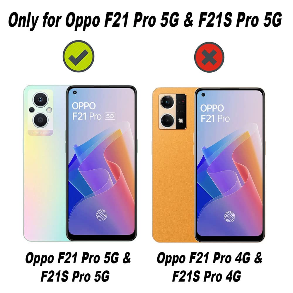 VAKIBO Premium Clear 1.5MM Thick Transparent Soft TPU Rubber Back Cover Case With Camera Protection Suitable for Oppo F21 Pro 5G