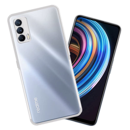 VAKIBO Premium Clear 1.5MM Thick Transparent Soft TPU Rubber Back Cover Case With Camera Protection Suitable for Realme X7