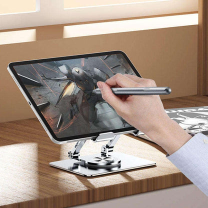 Tablet Stand Metal 360 Rotating S952 Silver
