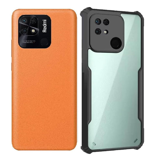 VAKIBO Super Premium Black Border Transparent Case With Corner Protection & Camera Protection Suitable for Mi Redmi 10 Power