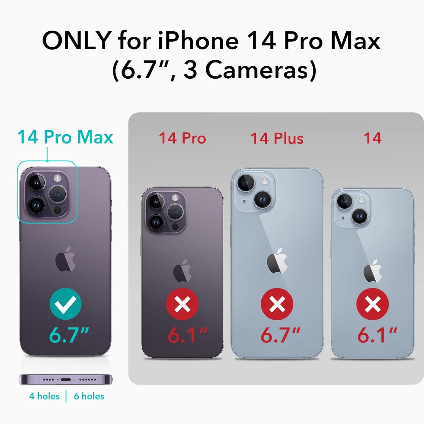 VAKIBO Megnatic Magsafe Black Soft with Hard back Back Cover Case With Camera Protection Ring Suitable for Apple iPhone 14 Pro Max