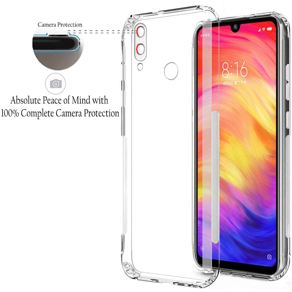 VAKIBO Super Premium Black Border Transparent Case With Corner Protection & Camera Protection Suitable for Realme 3