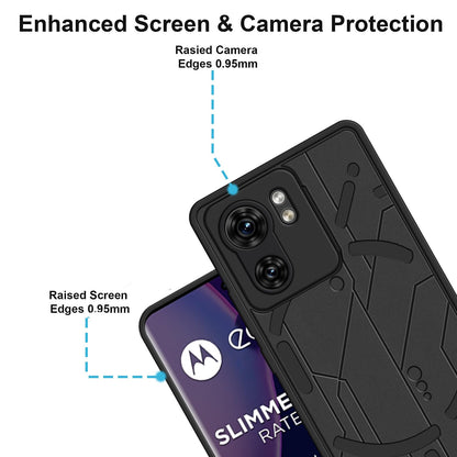 VAKIBO Black Coloured Back Cover Case Suitable for Moto Edge 40