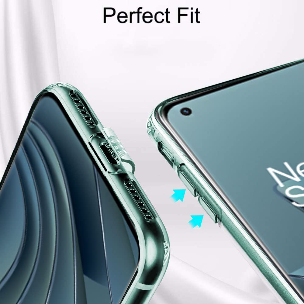 VAKIBO Premium Clear 1.5MM Thick Transparent Soft TPU Rubber Back Cover Case With Camera Protection Suitable for OnePlus 10 Pro