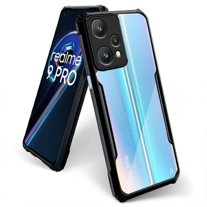 VAKIBO Super Premium Black Border Transparent Case With Corner Protection & Camera Protection Suitable for Realme 9 Pro 5G