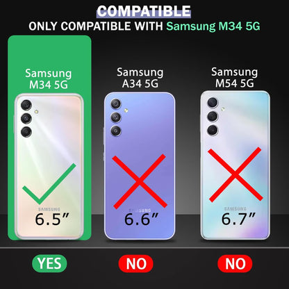 VAKIBO Premium Clear 1.5MM Thick Transparent Soft TPU Rubber Back Cover Case With Camera Protection Suitable for Samsung M34 5G