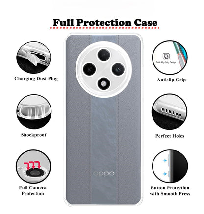 VAKIBO Super Premium Black Border Transparent Case With Corner Protection & Camera Protection Suitable for Oppo F27 Pro Plus