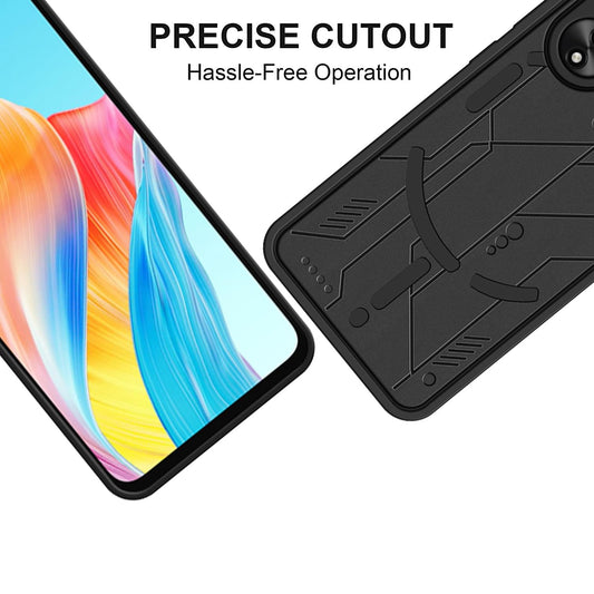 VAKIBO Black Coloured Back Cover Case Suitable for Oppo A58 4G