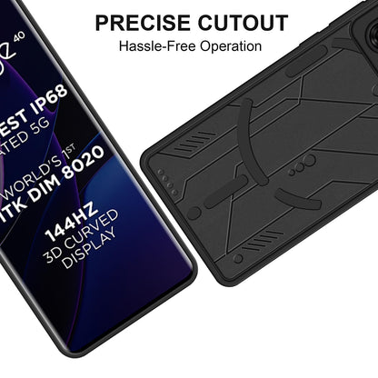 VAKIBO Black Coloured Back Cover Case Suitable for Moto Edge 40