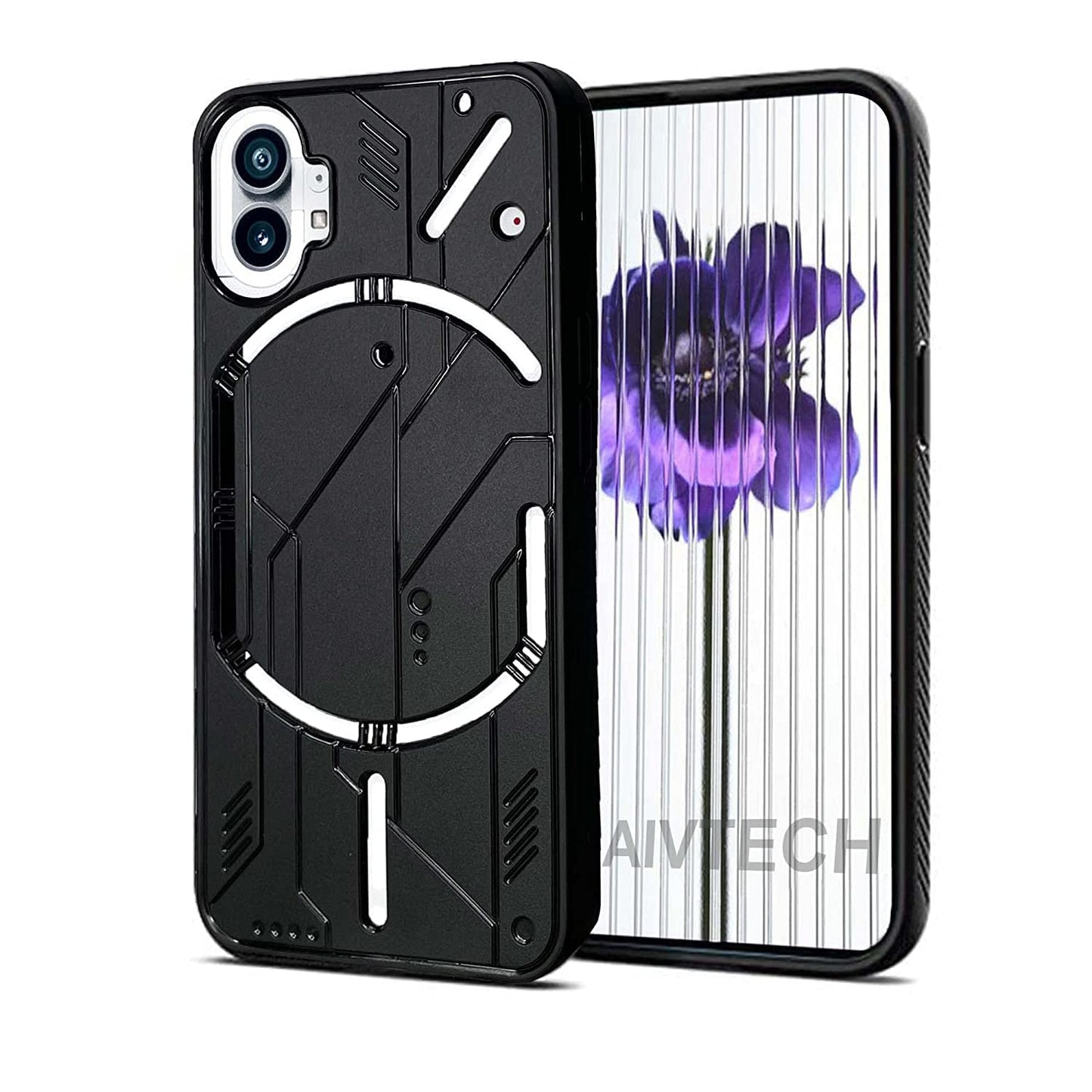 VAKIBO Black Coloured Back Cover Case Suitable for Nothing 2