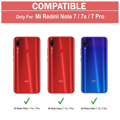 VAKIBO Super Premium Black Border Transparent Case With Corner Protection & Camera Protection Suitable for Mi Redmi 7