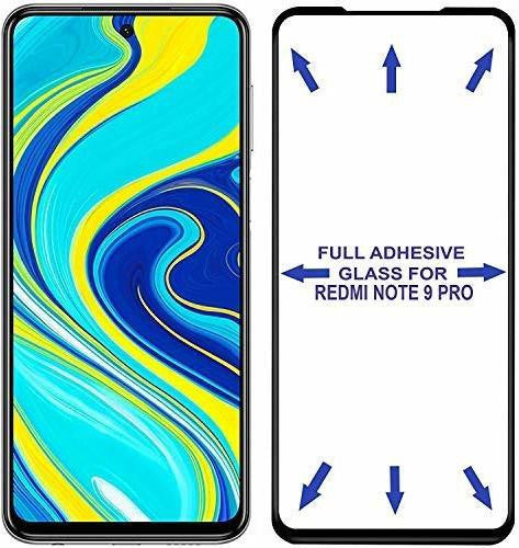 Super Premium Quality Tempered Glass Screen Guard Protector With Black Border Suitable For Mi Redmi Note 9 Pro