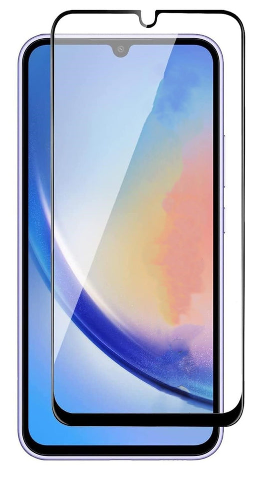 Super Premium Quality Tempered Glass Screen Guard Protector With Black Border Suitable For Samsung Galaxy F05