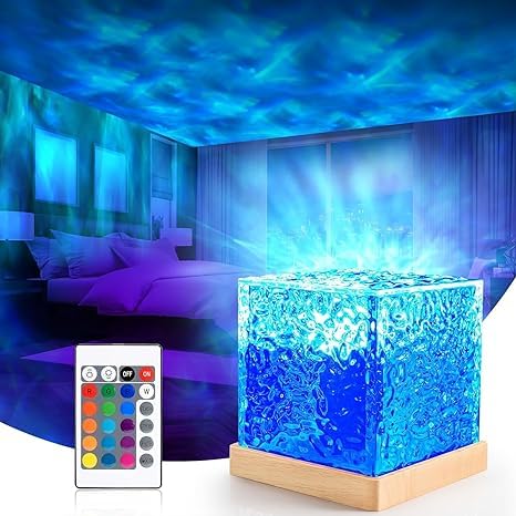 Dynamic LIGHT Ocean Wave Projector Night Light with Remote