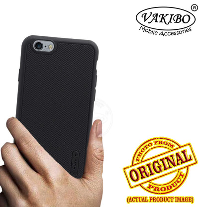 VAKIBO Niukin Dotted Design Black Coloured Soft TPU Rubber Back Cover Case With Camera Protection Ring Suitable for iPhone 8