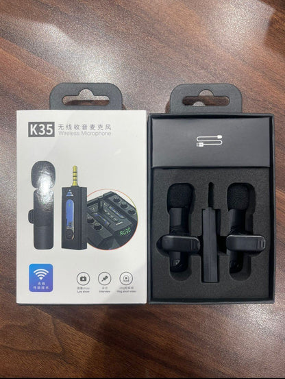 K-35 -2 Wireless Collar Microphone 3.5MM(2Mic)