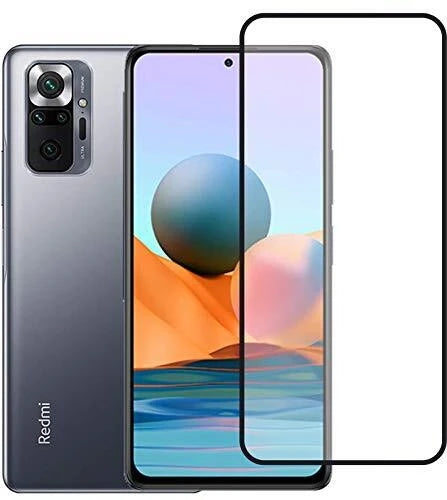 Super Premium Quality Tempered Glass Screen Guard Protector With Black Border Suitable For MI Redmi Note 10 Pro Max